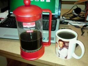 My new, red French Press
